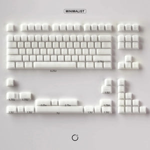 Jade White PBT Keycaps - OliveKeys