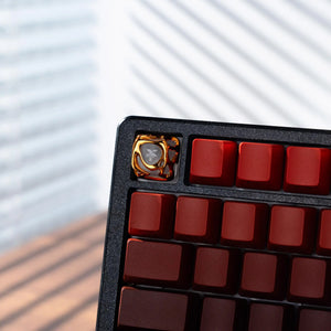 Gold Matte Translucent Keycaps OliveKeys