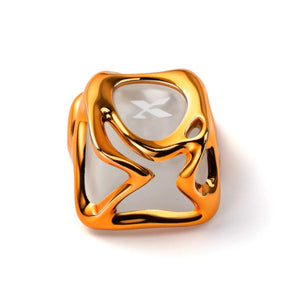 Gold Matte Translucent Keycaps OliveKeys