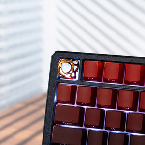 Gold Matte Translucent Keycaps OliveKeys