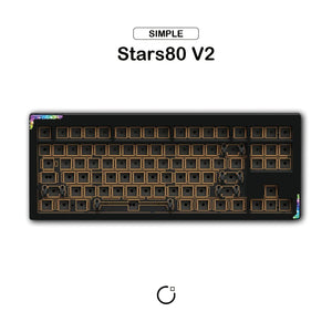 Side profile of the Stars80 V2 Mechanical Keyboard highlighting its compact layout