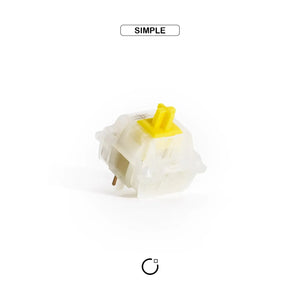 Gateron KS-3 Milky Yellow Pro Linear Switches - OliveKeys