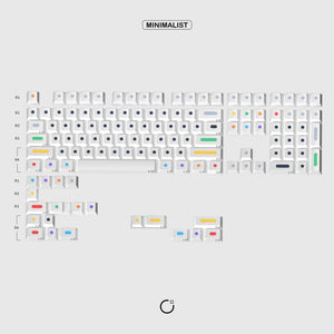 Custom Minimalist Dots Light Keycaps - OliveKeys