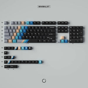 Gradient Black PBT Keycaps - OliveKeys