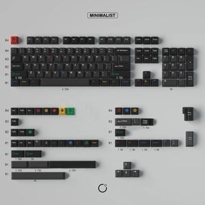 Custom Retro Dark Lights PBT Keycaps - OliveKeys