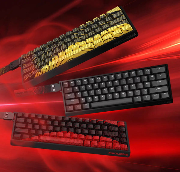 MAD60HE PRO RGB Mechanical Keyboard with adjustable brightness settings