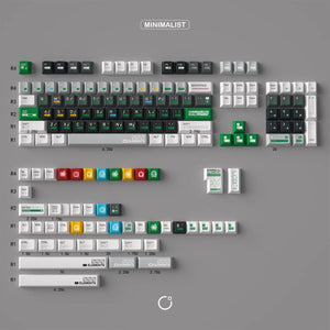 Olive Chemical PBT Keycaps featuring a unique design inspired by chemical elements