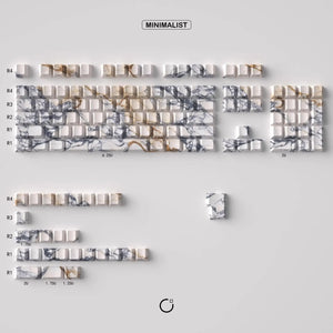 Marble PBT Keycaps - OliveKeys