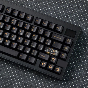 Custom Black Horse Keycaps - OLIVEKEYS