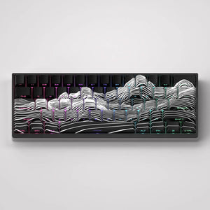 Side profile of Everest PBT Night Keycaps highlighting their durable construction