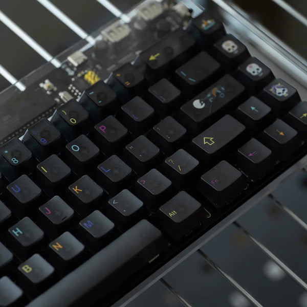 Custom Transparent Mictlan Keycaps - OLIVEKEYS