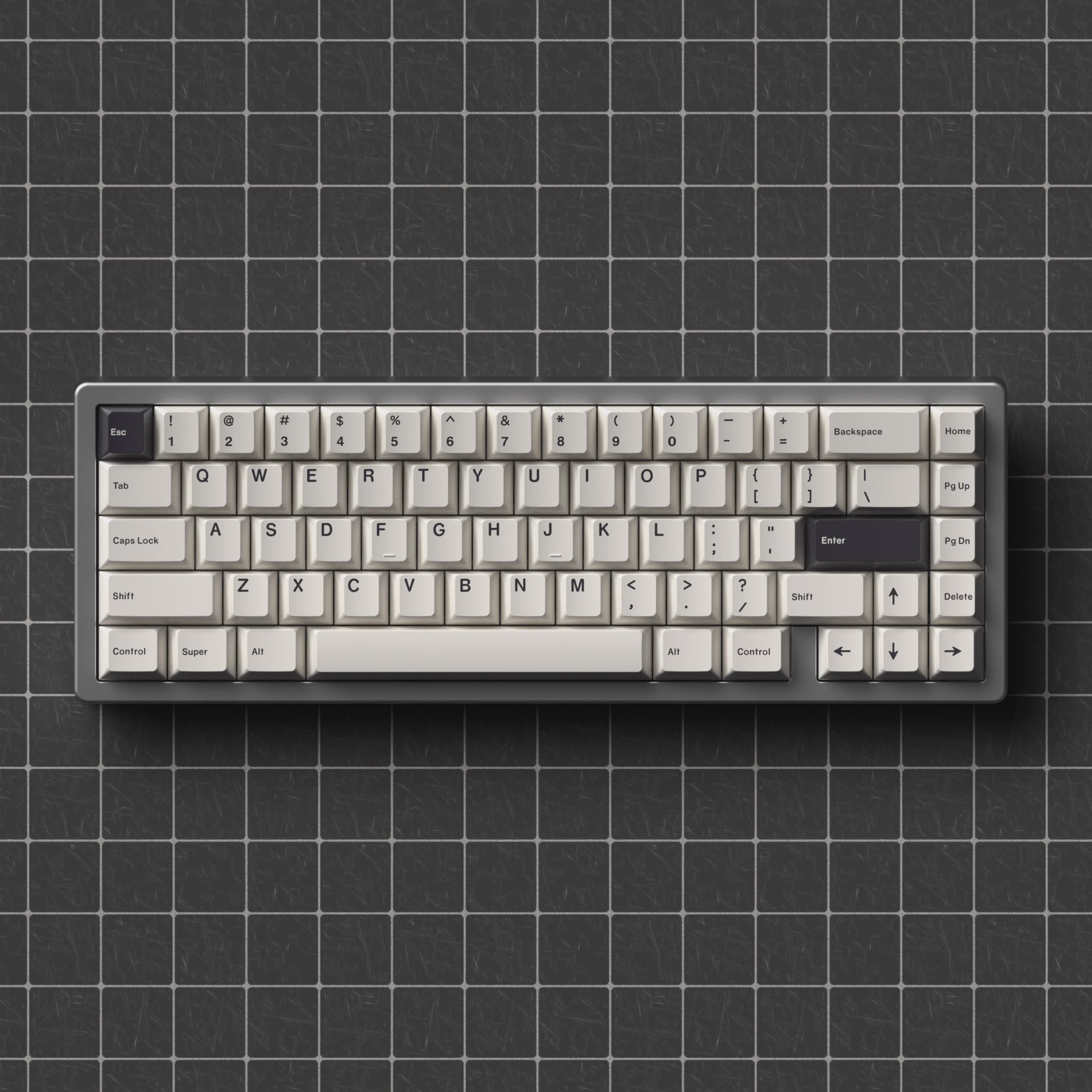 Custom Minimalist Black PBT Keycaps