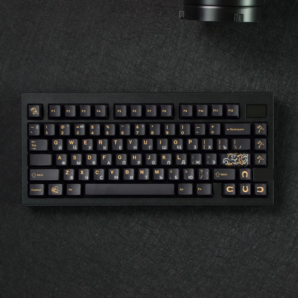 Custom Black Horse Keycaps - OLIVEKEYS