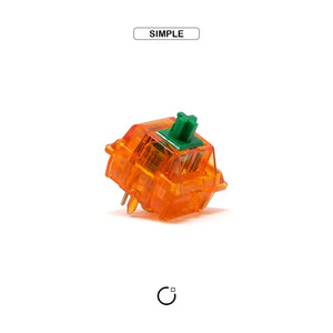 C3 Equalz X TKC Tangerine Linear Switches 67G - OliveKeys