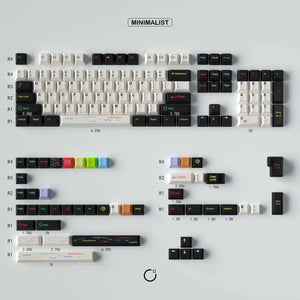 Custom EMO Black PBT Keycaps - OliveKeys