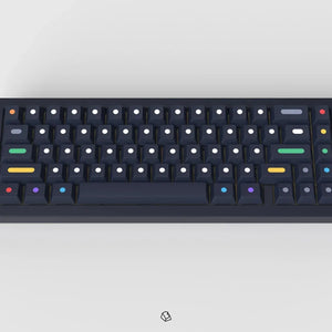 Custom Minimalist Dots Dark Keycaps - OliveKeys