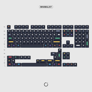 Custom Minimalist Dots Dark Keycaps - OliveKeys