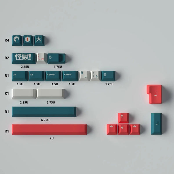Custom Kaiju Keycaps - OliveKeys
