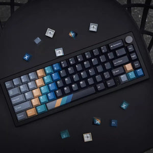Custom Gradient Black PBT Keycaps - OliveKeys