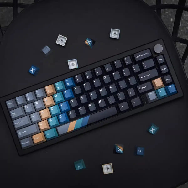 Custom Gradient Black PBT Keycaps - OliveKeys