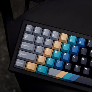 Custom Gradient Black PBT Keycaps - OliveKeys