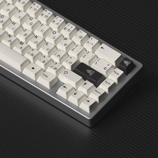 Custom Ink Wash Black & White Minimalist Keycaps - OliveKeys