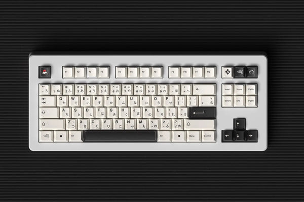 Custom Ink Wash Black & White Minimalist Keycaps - OliveKeys