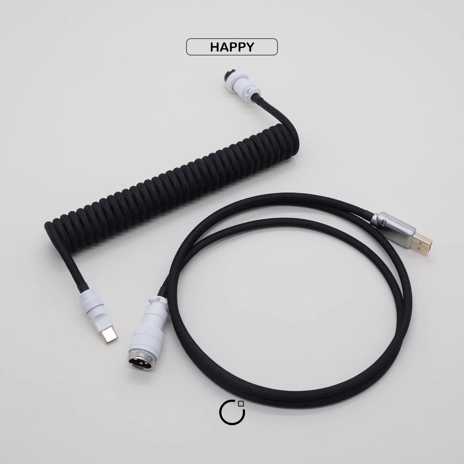 Metal Black Custom Handmade USB-C Cable