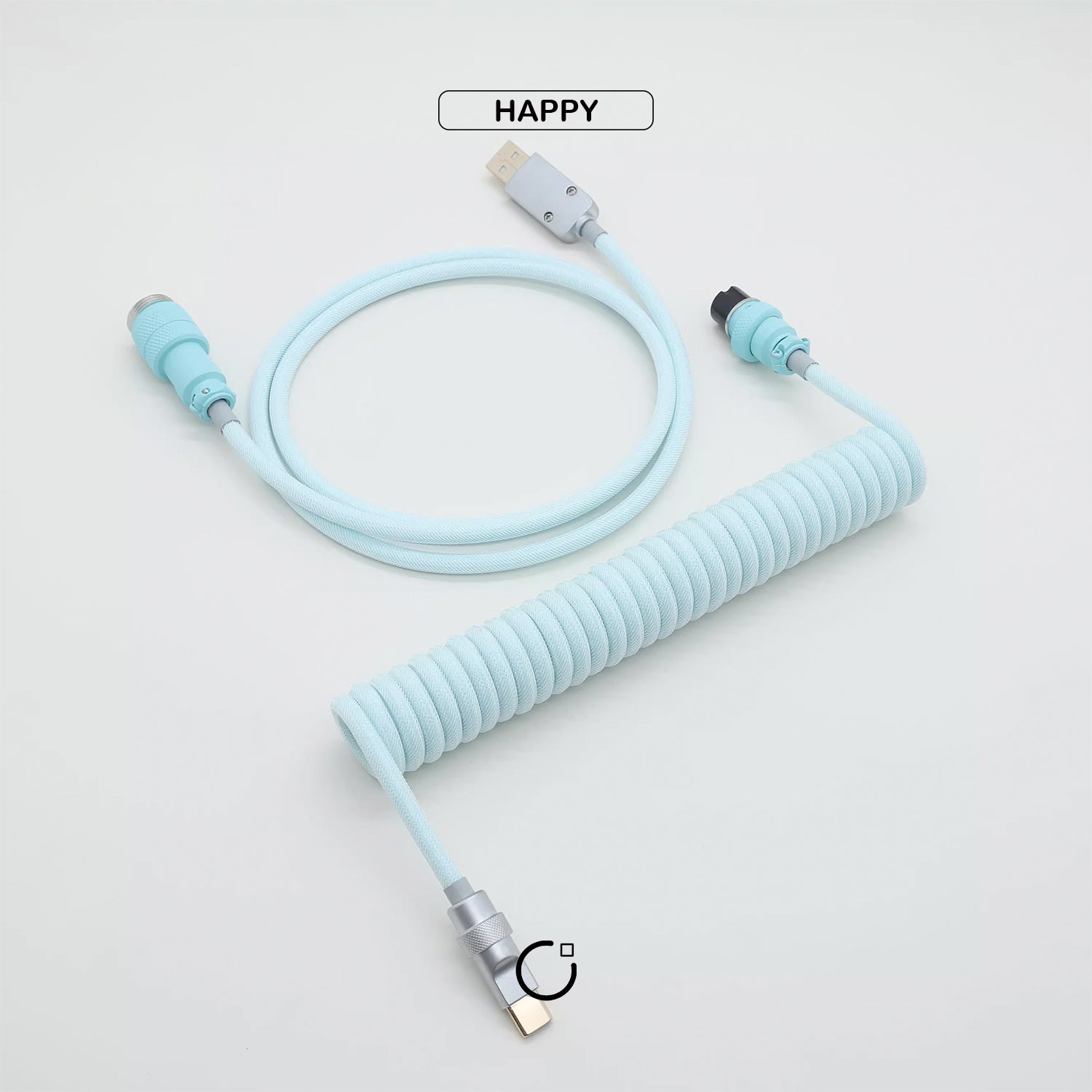 Ocean Blue Custom Handmade USB-C Cable
