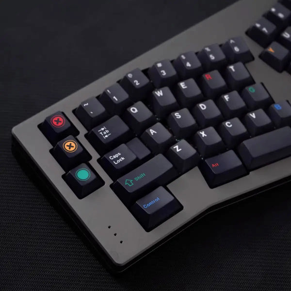 Custom Retro Dark Lights PBT Keycaps - OliveKeys